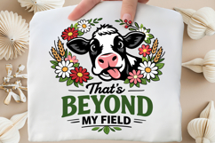 That’s Beyond My Field Funny Cow PNG Design Product Image 5