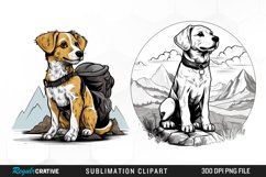 Dog T-shirt Prompt PNG Set Clipart Product Image 1