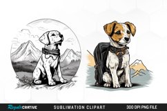 Dog T-shirt Prompt PNG Set Clipart Product Image 1