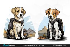 Dog T-shirt Prompt PNG Set Clipart Product Image 1