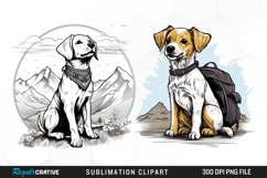 Dog T-shirt Prompt Graphics Clipart Product Image 1