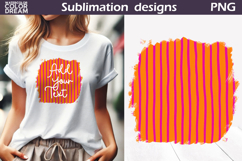 Hand Drawn Orange T Shirt | Add Your Text Background Product Image 1