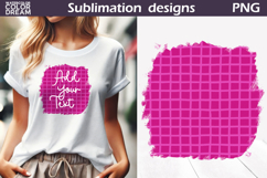 Hand Drawn PinkT Shirt | Add Your Text Background Product Image 1