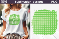 Hand Drawn Green T Shirt | Add Your Text Background Product Image 1