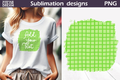 Hand Drawn Green T Shirt | Add Your Text Background Product Image 1