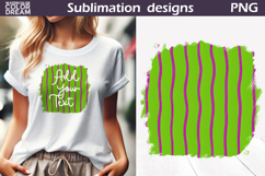 Hand Drawn Green T Shirt | Add Your Text Background Product Image 1