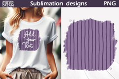 Hand Drawn Purple T Shirt | Add Your Text Background Product Image 1