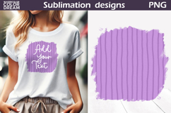 Hand Drawn Purple T Shirt | Add Your Text Background Product Image 1
