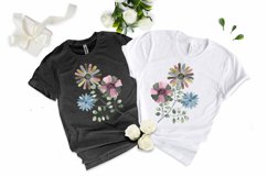 T-shirt vintage bouquet sublimation