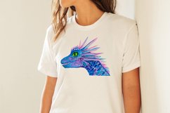 Watercolor Dinosaur Sublimation Design PNG Product Image 5