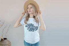 White t-shirt woman model mockup on neutral background Product Image 1