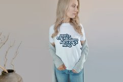 White t-shirt woman model mockup on neutral background Product Image 1