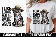 CAT SARCASTIC QUOTE SUBLIMATION T-SHIRT DESIGN Product Image 1