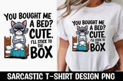 CAT SARCASTIC QUOTE SUBLIMATION T-SHIRT DESIGN Product Image 1