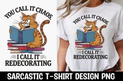 CAT SARCASTIC QUOTE SUBLIMATION T-SHIRT DESIGN Product Image 1