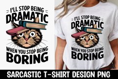 CAT SARCASTIC QUOTE SUBLIMATION T-SHIRT DESIGN Product Image 1