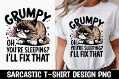 CAT SARCASTIC QUOTE SUBLIMATION T-SHIRT DESIGN Product Image 1
