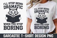 CAT SARCASTIC QUOTE SUBLIMATION T-SHIRT DESIGN Product Image 1
