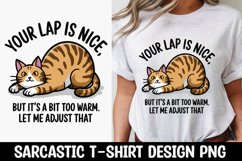 CAT SARCASTIC QUOTE SUBLIMATION T-SHIRT DESIGN Product Image 1