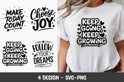 Choose Joy Motivational Quote T-Shirt SVG Printable Product Image 1