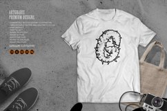 Vapor trails G letter cannabis logo outline Product Image 5