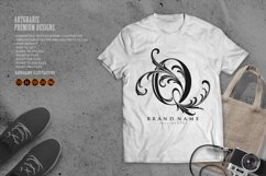 Enchanting elegance monogram Q letter monogram monochrome Product Image 3