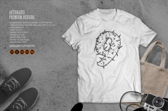 Botanical delight number 9 with hemp buds outline Product Image 4