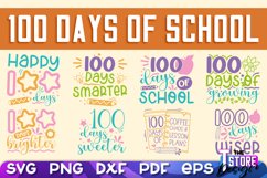 100 days of school SVG Design|Quotes SVG Design | School SVG Product Image 28