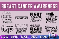 Breast Cancer Awareness SVG| Breast Cancer SVG | Quotes SVG Product Image 2