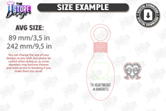 Anti-Valentine&#039;s Day Wine Bottle Tags Cards Laser Cut Bundle Product Image 2