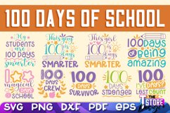 100 days of school SVG Design|Quotes SVG Design | School SVG Product Image 27