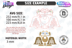 Christmas Swing Laser Cut Bundle|Christmas Decor| Xmas SVG Product Image 2