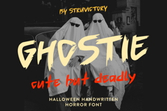 Ghostie Horror Halloween Handwritten Product Image 1