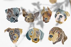 Watercolor Dogs Characters, Dogs portraits, Dogs clipart Product Image 4