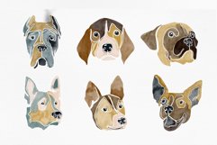 Watercolor Dogs Characters, Dogs portraits, Dogs clipart Product Image 2
