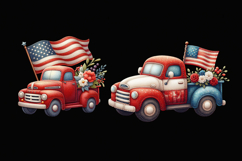 USA. Truck. 4th of July. Sublimation design PNG Product Image 2