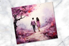 Stroll Through Blossoms Romantic Valentine Tumbler Wrap Product Image 2