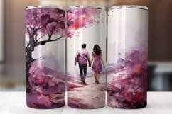 Stroll Through Blossoms Romantic Valentine Tumbler Wrap Product Image 3