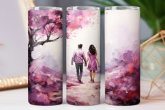 Stroll Through Blossoms Romantic Valentine Tumbler Wrap Product Image 5
