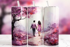 Stroll Through Blossoms Romantic Valentine Tumbler Wrap Product Image 1