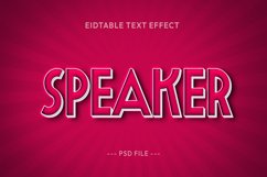Speaker 3d Style Text Effect Product Image 1