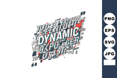 Dynamic typography design with overlapping letters and moder Product Image 1