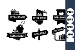 Extra bonus promotional tags and labels with gift box icons Product Image 1