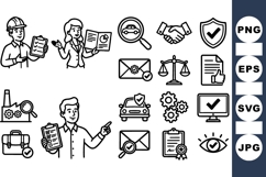 Outline Business Compliance Icons Bundle Set Product Image 1