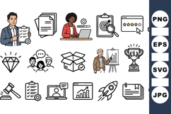 Business Strategy Icon Bundle for Presentations Product Image 1