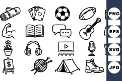 Minimal Line Art Icon Set For Digital Projects Product Image 1