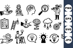 Business Idea Concept Icons Vector Set for Presentations Product Image 1