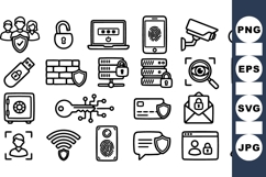Cyber Security Icon Collection For Digital Protection Product Image 1