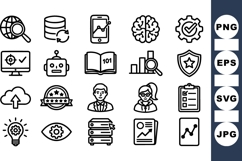 Minimalist Business Icon Pack for Tech Designs Product Image 1
