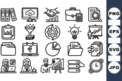 Business Management Icon Set for Office Use Product Image 1